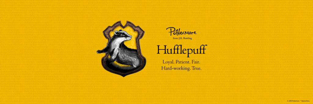 Hufflepuff banner, download dari Pottermore.com, cocok buat cover FB. 